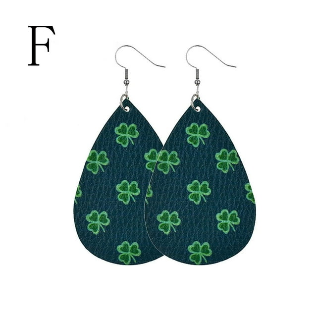 Pendientes para mujer, regalos para mujer, pendientes de San Patricio, pendientes verdes en forma de gota, joyería, regalo festivo para mujer, pendientes de moda.