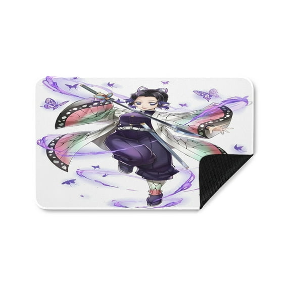 Kochou Shinobu Patterned Floor Mat Is Durable And Easy To Clean Adding A Warm Atmosphere And Perfectly Decorating Your Home