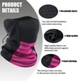 thumbnail image 4 of Sponeed 2 Pack Balaclavas Neck Gaiter Half Face Cover Ski Mask for Men Women Light Gray Rose Red, 4 of 6