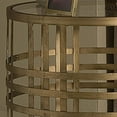 thumbnail image 5 of FirsTime & Co. Gold Woven End Table, Modern, Painted, Round, Metal, 16.5 x 16.5 x 22 in, 5 of 6