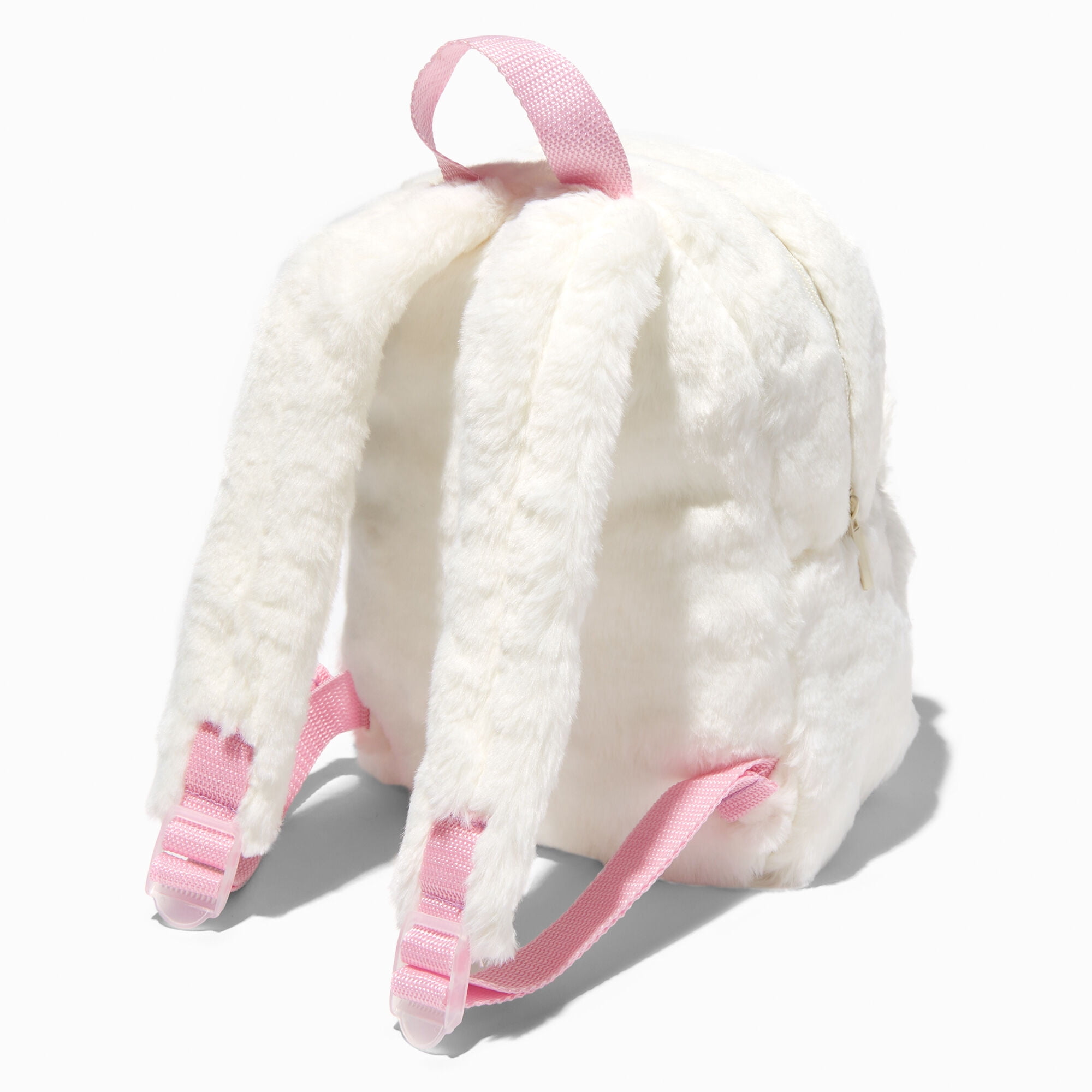 Girls furry backpack hotsell