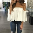 thumbnail image 3 of Blouses Décontractées en Dentelle d'Été pour Femmes, Crop Tops T-Shirt, 3 of 5
