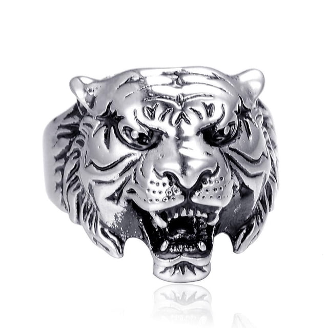 Domineering Tête de Tigre Ouverture Réglable Bijoux pour Hommes