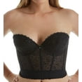 thumbnail image 3 of Women's Carnival 213 Lace Low Plunge Longline Bra (Black 34D), 3 of 4