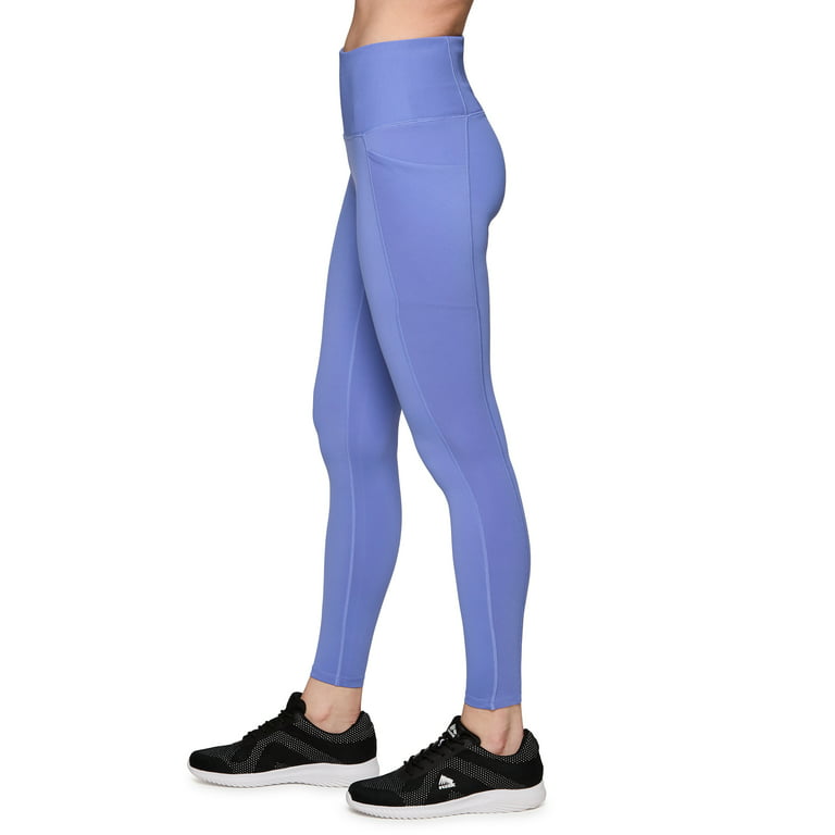 RBX Active Women's Micro Rib Side Squat Proof Workout Legging With Pockets
