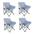 thumbnail image 1 of Sillas De Camping Playa Pesca Plegables Impermeables Set 4 Color Azul Grisaceo, 1 of 3
