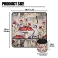 thumbnail image 5 of HELLHERO Dragonfly and Mushroom Pattern Sewing Machine Pad Non Slip Removable Storage Bag Sewing Accessories Dustproof Mat for Most Sewing Machine Table, 5 of 5