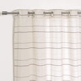 thumbnail image 2 of Quality Home Color Striped Faux Linen 2 Panel Curtain Set 96" Length, 2 of 5