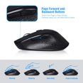 thumbnail image 3 of CHOK Wireless Mouse  2.4G Wireless Ergonomic Optical Mouse   Slim Silent Mouse with USB Receiver and 3 Adjustable DPI Cordless Computer Mouse for Laptop  Desktop  MacBook  PC and Home Off, 3 of 7