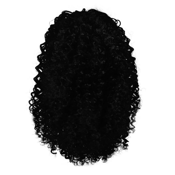 MRLESS Curly Wavy Human Hair Ponytail Extension for Women, Drawstring Natural Hair Ponytail Wig for Black Women