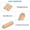 thumbnail image 3 of Uxcell 1/3 Clavos de Madera, 200 Pcs M8x25mm Clavos de Madera de Dureza, Puntas Estriadas para Fácil Inserción en Muebles de Manualidades, 3 of 6