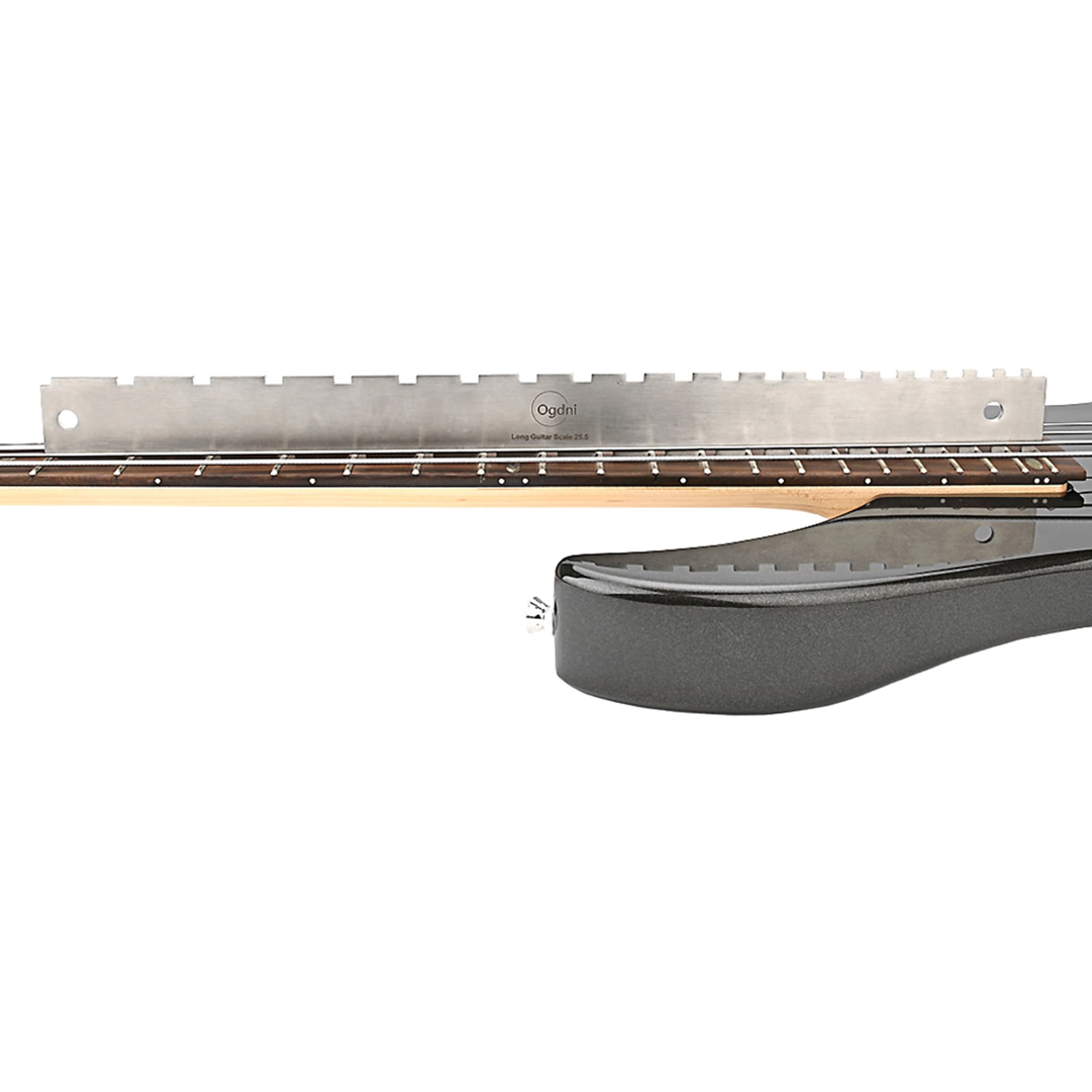 BQBQERT Guitar Notched Straight Luthiers Tool String Action Ruler Guitar Notched Straight String Height Gauge