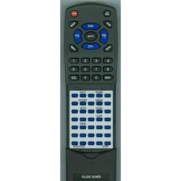 Replacement Remote for TV Speaker Models ACCUVOICE AV155, AV200, AV201, AV203