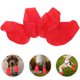 thumbnail image 2 of 4 fundas impermeables para zapatos de lluvia, antideslizantes, para exteriores, duraderas, para mascotas, gatos y perros (rojas, talla L), 2 of 8