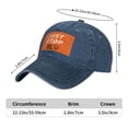 thumbnail image 5 of DouZhe Adjustable Washed Cotton Baseball Cap - Just Stop Oil No More Oil and Gas Prints Vintage Dad Hat Unisex Sports Caps (Blue), 5 of 7