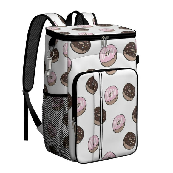Sac à Dos Glacière Beigne Dessert Coloré, Sac Isolé Étanche pour Journées à la Plage, Dîner au Bureau et Randonnée