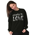 thumbnail image 3 of Addicted To Love Cute Romantic Gym Women Crewneck Sweatshirt Brisco Brands S, 3 of 5