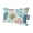 Pink, Sage, Teal, variant on Teal Blue Palm Leaves Outdoor Pillows for Chaise Lounge Chair Waterproof Lumbar Pillows with Insert&Adjustable Elastic Strap Beach Headrest Pillow Tropical Botanical Summer Pillow for Pool 11"x16"