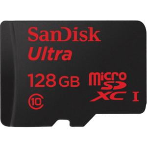 SanDisk Ultra 128 GB microSDHC - Class 10/UHS-I - 80 MB/s Read - 1 (Best Uhs Ii Sd Card)