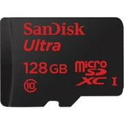 SanDisk Ultra 128 GB microSDHC - Class 10/UHS-I - 80 MB/s Read - 1 Card