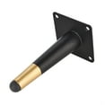thumbnail image 3 of 15cm High, Ideal for Sofas, Cabinets, Beds & More - DIY Home Decor Upgrade Black & Gold Tapered Metal Furniture Legs Rawiri, 3 of 8