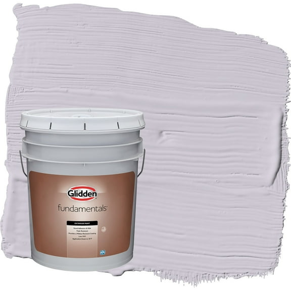Glidden Fundamentals Silver Chalice / Purple Flat Exterior Paint, 5 Gallon