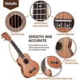 thumbnail image 2 of Everjoys Soprano Ukulele Beginner Kit Mahogany Professional 21 Inch Ukelele w/Aquila Strings, Online Lesson, Carrying Case, Strap, Digital Tuner, 2 of 8