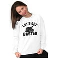 thumbnail image 4 of Let's Get Basted Turkey Day Unisex Plus Fleece Graphic Sweatshirt Brisco Brands 2X, 4 of 5
