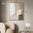 thumbnail image 5 of Pale Textured Silence II Canvas Neutral Boho by Art Remedy, Gold Frame, 30 x 36, 5 of 7