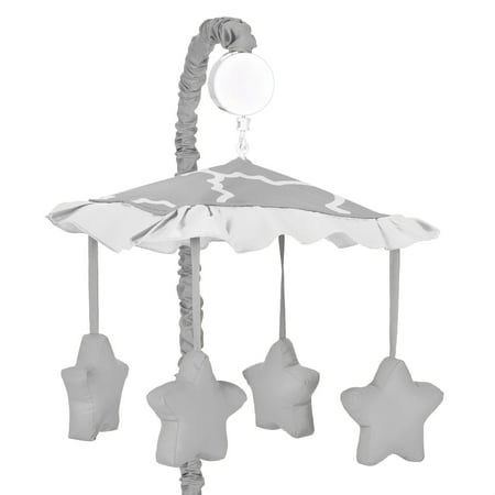 UPC: 0846480030911 | Trellis Gray and White Collection Musical Mobile