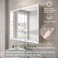 thumbnail image 4 of LED Medicine Cabinet with Lights, Bathroom Storage Mirror Cabinet with USB Ports and Time Temperature Display, 4 of 9