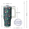 thumbnail image 2 of Santa Christmas 30oz Tumbler with Handle and Straw Lid, Stainless Steel Coffee Cup, Winter Holiday Leak Proof Insulated Mug Gifts for Adults, 2 of 5