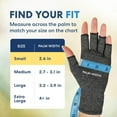 thumbnail image 3 of Dr. Frederick's Original Arthritis Gloves for Women & Men - Compression for Arthritis Pain Relief in Gray - Small, 3 of 8
