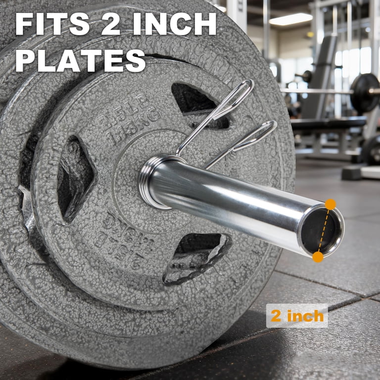 FlexWave Olympic Barbell, 6ft, 2-inch, Silver photo 4