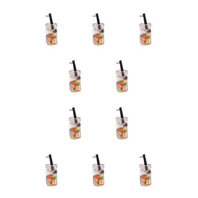 Billuyoard Llavero Multipropósito Encantos Forma de fruta Etiqueta para llave Llavero Botellas colgantes decorativas Llavero multifuncional Apple11 * 14 mm Manzana 11*14mm 10piezas Billuyoard CBP266880