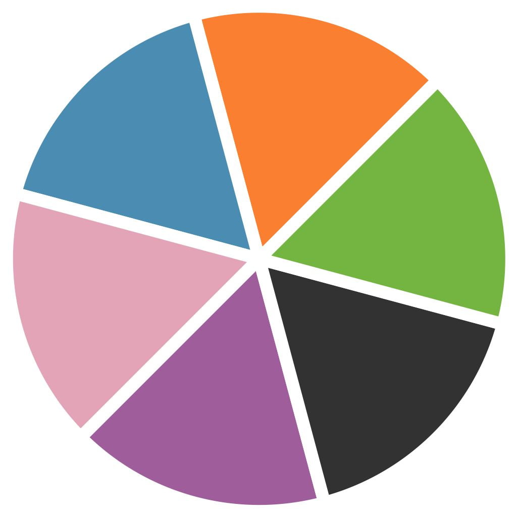 Pink/Purple/Green/LakeBlue/Black/Orange