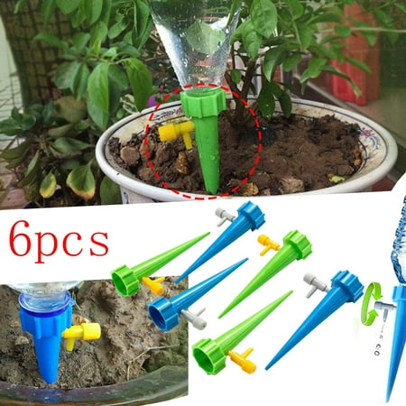

Corashan Tools Plant Waterer with Slow Release Control Valve-Switch Automatic Adjustable Self Watering Spikes Seepage Dripper Garden Tools(Buy 2 get 3)