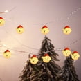 thumbnail image 6 of EWASWON Christmas 10-Light 1.5m White Teddy Bear Christmas LED String Lights, Indoor Outdoor Plastic Decor for Xmas Tree, Garden, Party - Durable Holiday Lighting, 6 of 6