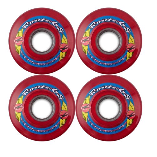 KRYPTONICS ROUTE 65MM 78A RED Longboard Cruiser Skateboard Wheels