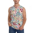 thumbnail image 6 of Daiia Trendy Floral Design Printed Men's Tank Tops,Casual Soft Sleeveless Gym Muscle Shirts Bodybuilding Tee-Small, 6 of 8