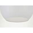 thumbnail image 4 of Baxter 1 Light Brass Flush Mount With Frosted White Glass, 4 of 5