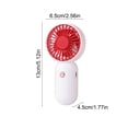 thumbnail image 4 of Sentmoon Mini Fan Personal Fans Portable Rechargeable Handheld Convenient Storage Fast Charging Large Capacity Built-in Battery Silent Pocket Mini Travel Portable Fan, 4 of 8