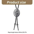 thumbnail image 5 of Adjust Length Bolo Tie with Carved Horse Head Pendant Necktie for Shirt, 5 of 12