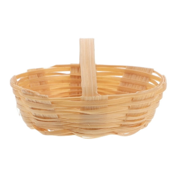 Worgeous Doll Accessories Mini Bamboo Basket Child 3.40X2.30X1.80CM Khaki