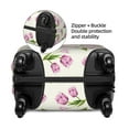 thumbnail image 4 of Haiem Tulips Flowers Luggage Cover Printed Suitcase Covers for Luggage Elastic Washable Suitcase Protector Fits 18-32 Inch Luggage-Large, 4 of 9