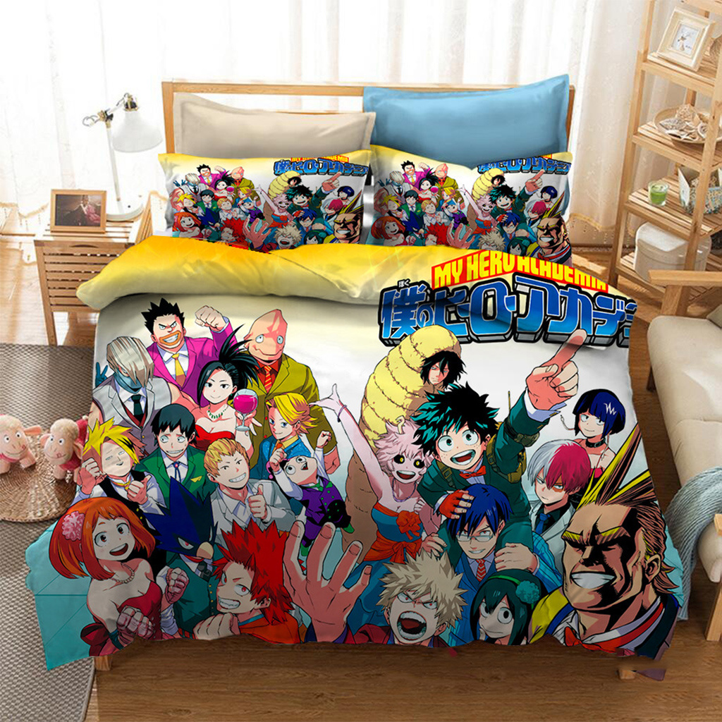 Manga My Hero Academia Bedding Bed Set Twin Full Queen King Size