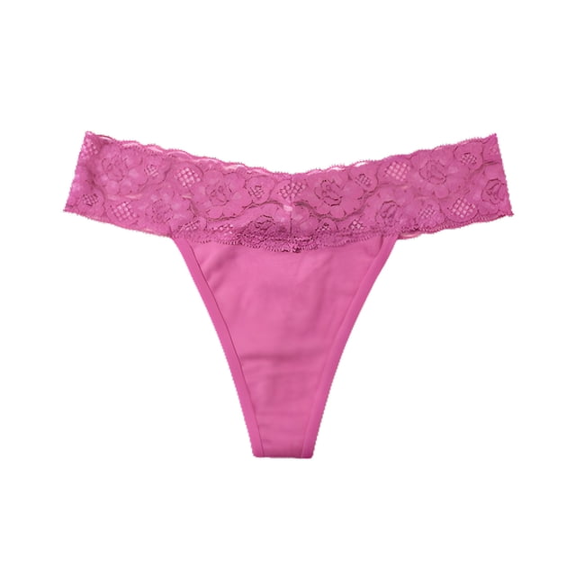 Birdeem Culottes pour Femmes Aguichant Dentelle Rayée Ourlet en Dentelle Confortable et Respirant String Taille Basse