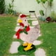 thumbnail image 4 of Adornos de resina con forma de pollo iluminados para Navidad, ideal para el jardín. Pequeño sin luz, 4 of 8
