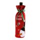 thumbnail image 5 of 3 piezas de lentejuelas de plástico de estilo navideño decoradas Santa Claus Elk envoltorio de vino tinto conjunto de vino no tejido 30 * 13 cm, 5 of 5
