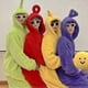thumbnail image 3 of Adult Teletubbies Costume Disi Onesis Lala Cosplay Jumpsuit Pajama Carneval, 3 of 5